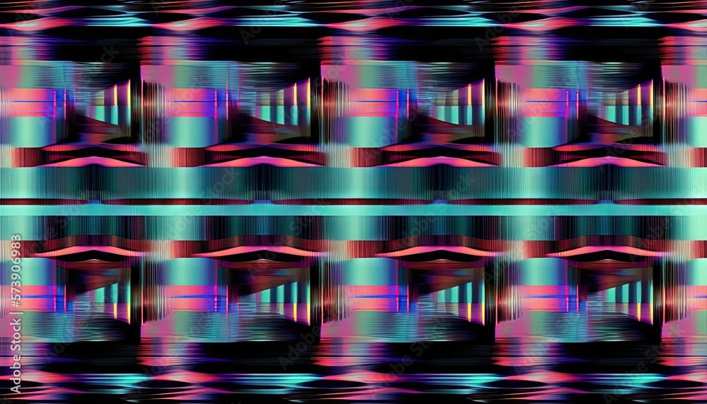  an abstract image of a colorful pattern with a blue and pink background and a black background with