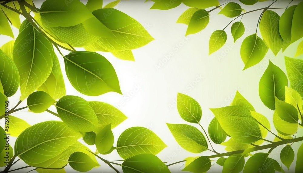  a close up of a green leafy plant with a white background and a light blue sky in the backround of 