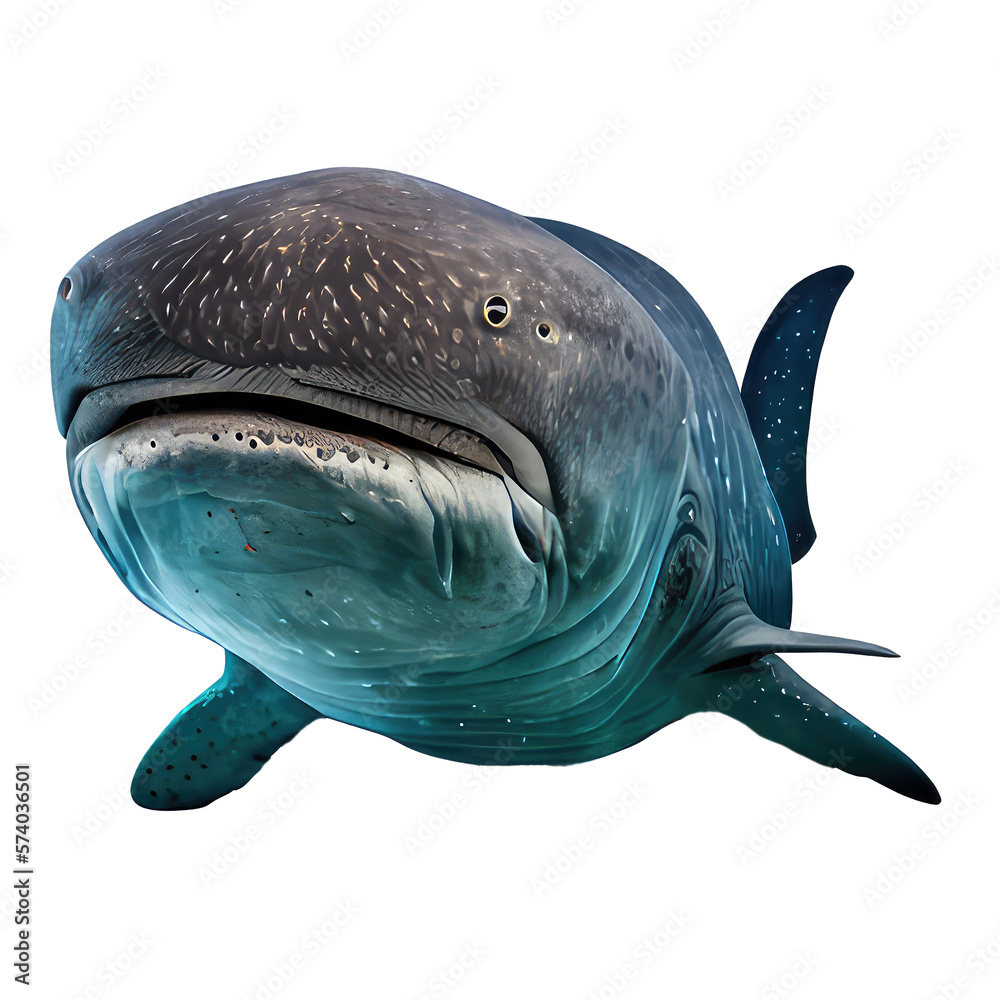 shark cartoon isolated on white