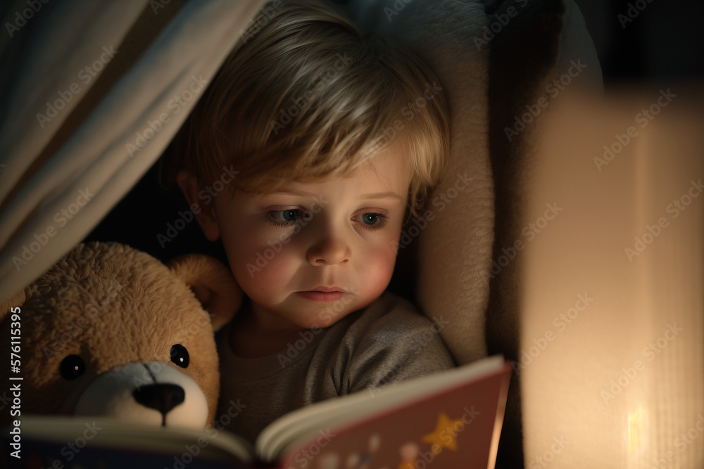 Storytime: A Cozy Reading Nook for Toddlers to Foster a Love of Books Ai Generative