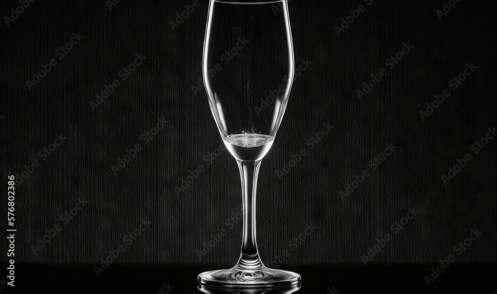  a wine glass sitting on top of a black counter top next to a bottle of wine and a glass filled with