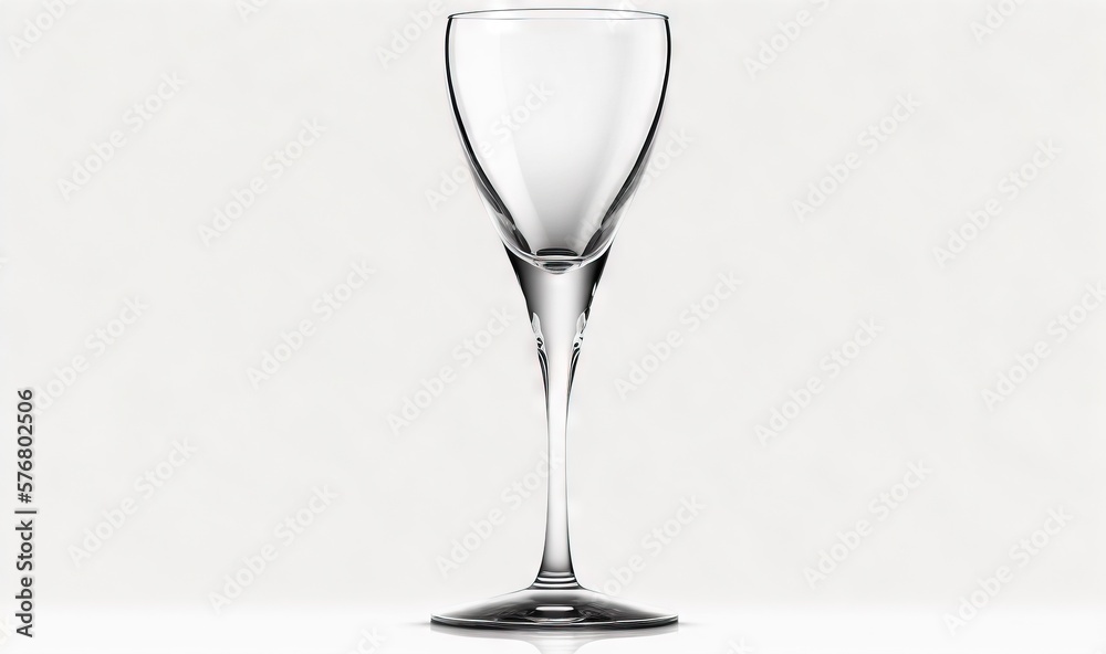  a wine glass is shown on a white background with a reflection of the wine glass in the foreground o