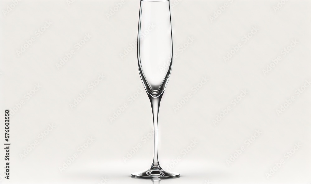  a tall glass of wine on a white background with a reflection of the wine glass in the bottom of the