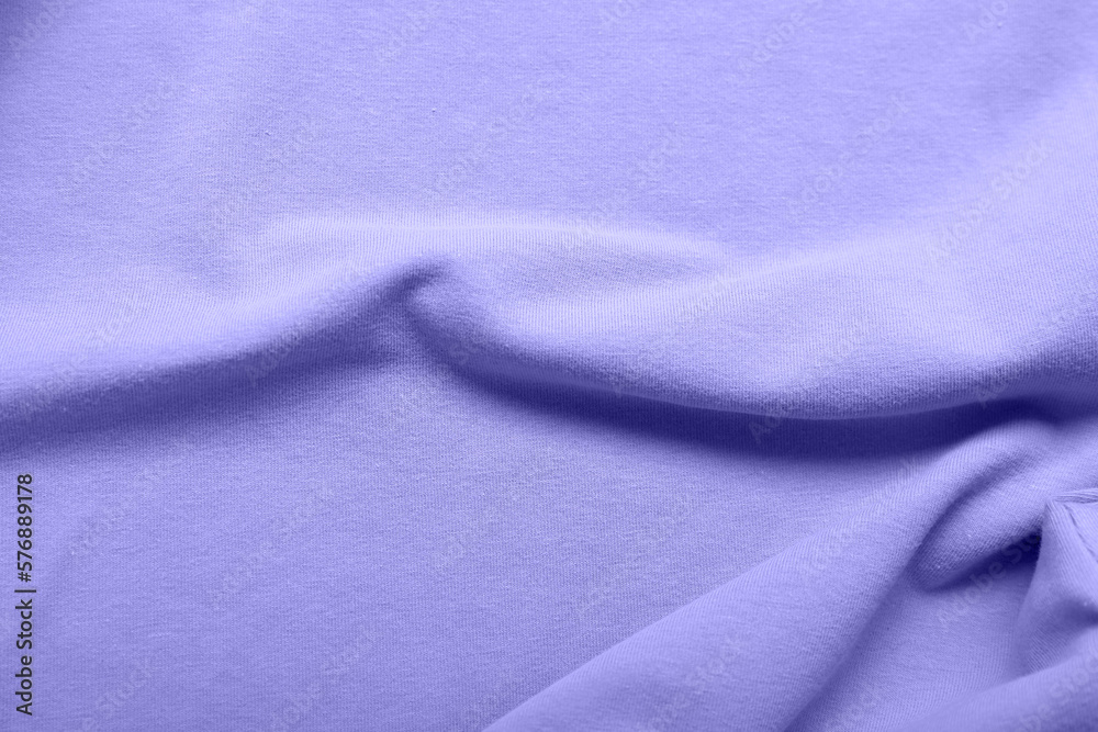 Texture of violet fabric as background, closeup