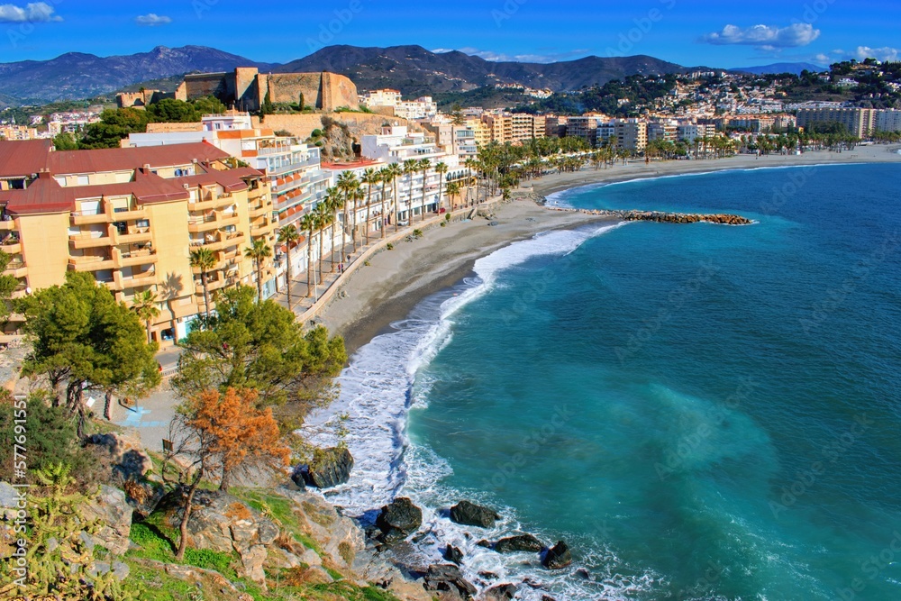 Almunecar, Spain, Costa del sol - Beautiful city and coast view