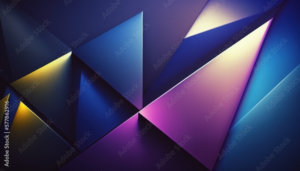 Abstract wallpaper with gradient colors, triangles