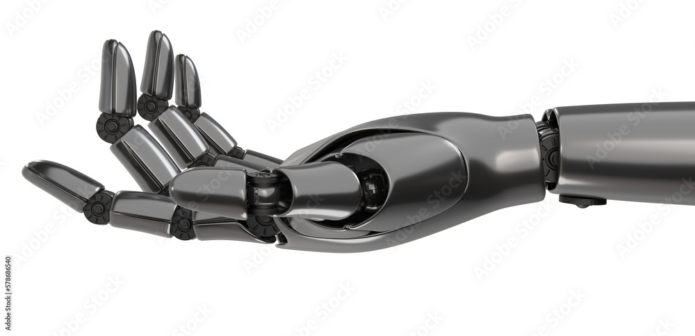 Robot hand artificial intelligence a.i. innovation technology, 3d rendering