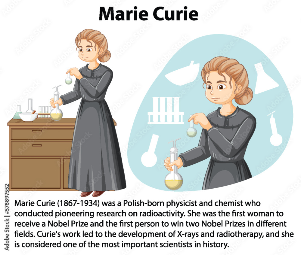 Informative biography of Marie Curie