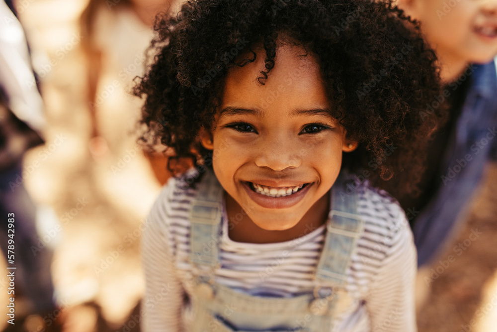 Smiling african girl