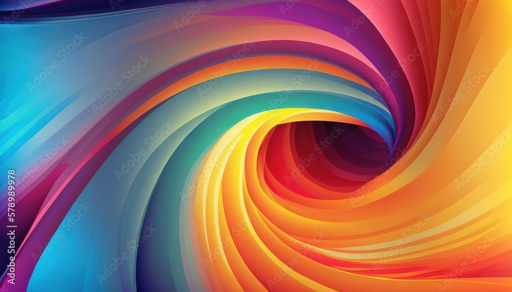 Dreamy y2k gradient swirl background. Generative AI