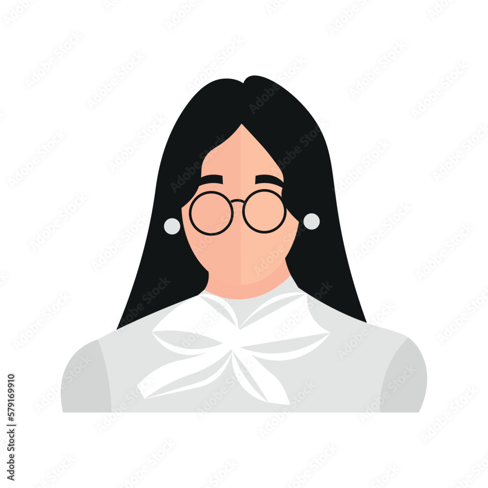 Stylish businesswoman on white background