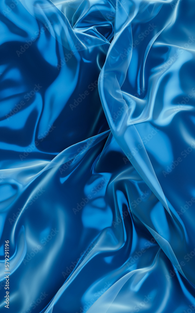 Smooth wave cloth background, 3d rendering.