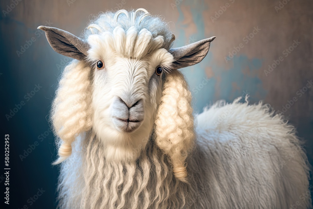 Angora goat in a picture. The Angora or Ankara is a type of goat that has been raised in Turkey. Ani