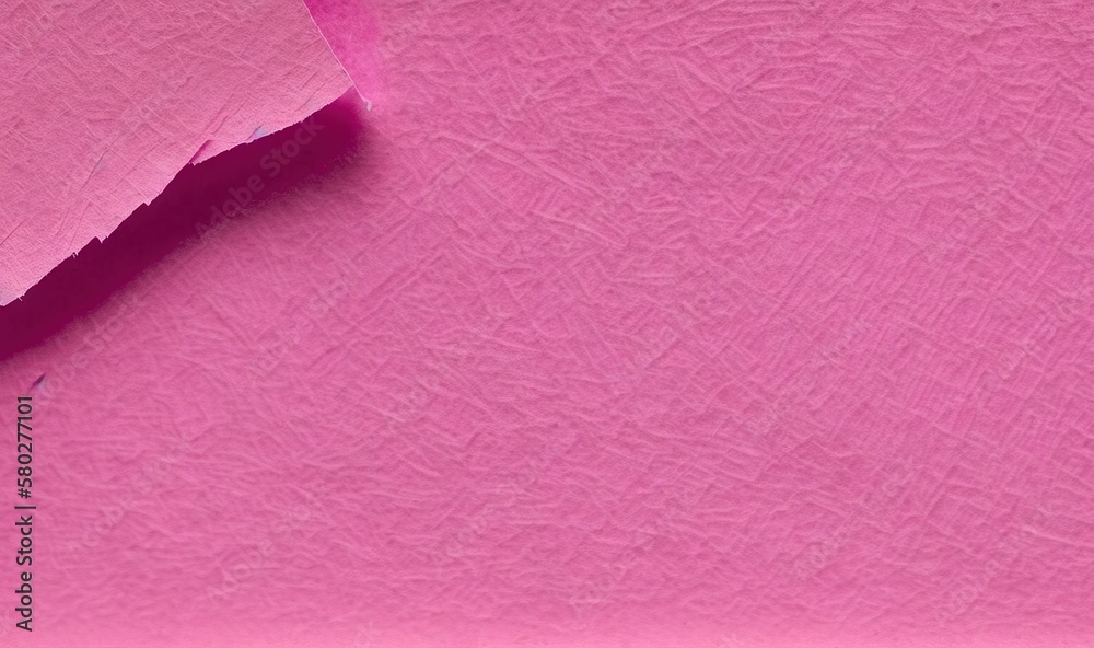  a piece of pink paper with a hole in the middle of it and a piece of pink paper on top of it with a