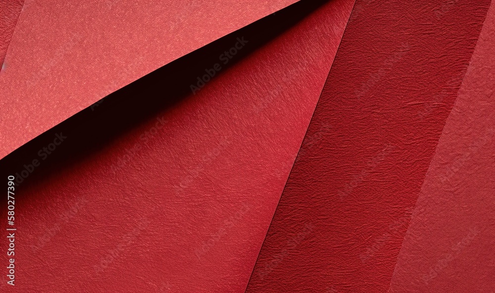  a close up of a red paper with a black corner on top of the paper and a black corner on the bottom 