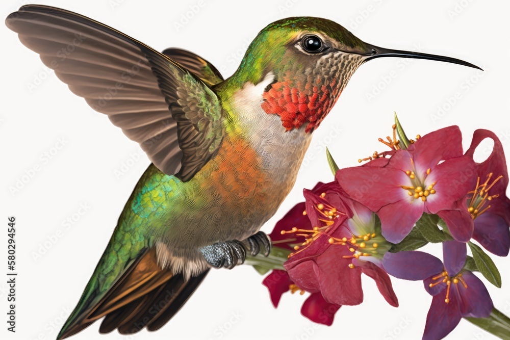 Hummingbird of the Allen Species. Generative AI