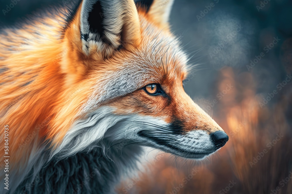 Animal Red Fox. Generative AI