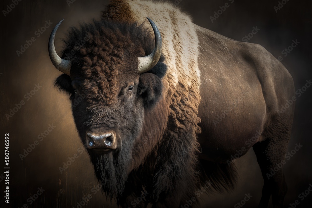 The American bison, or just bison, is a species of bison from North America. It is also known as the