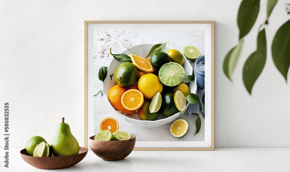  a picture of a bowl of fruit on a table with a bowl of fruit on the table and a bowl of fruit on th