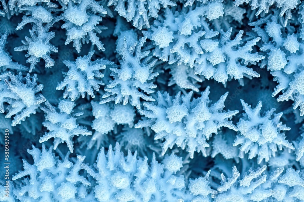 Crystallized winter background with texture. a great deal of tiny ice fragments. iced water. Macrosc