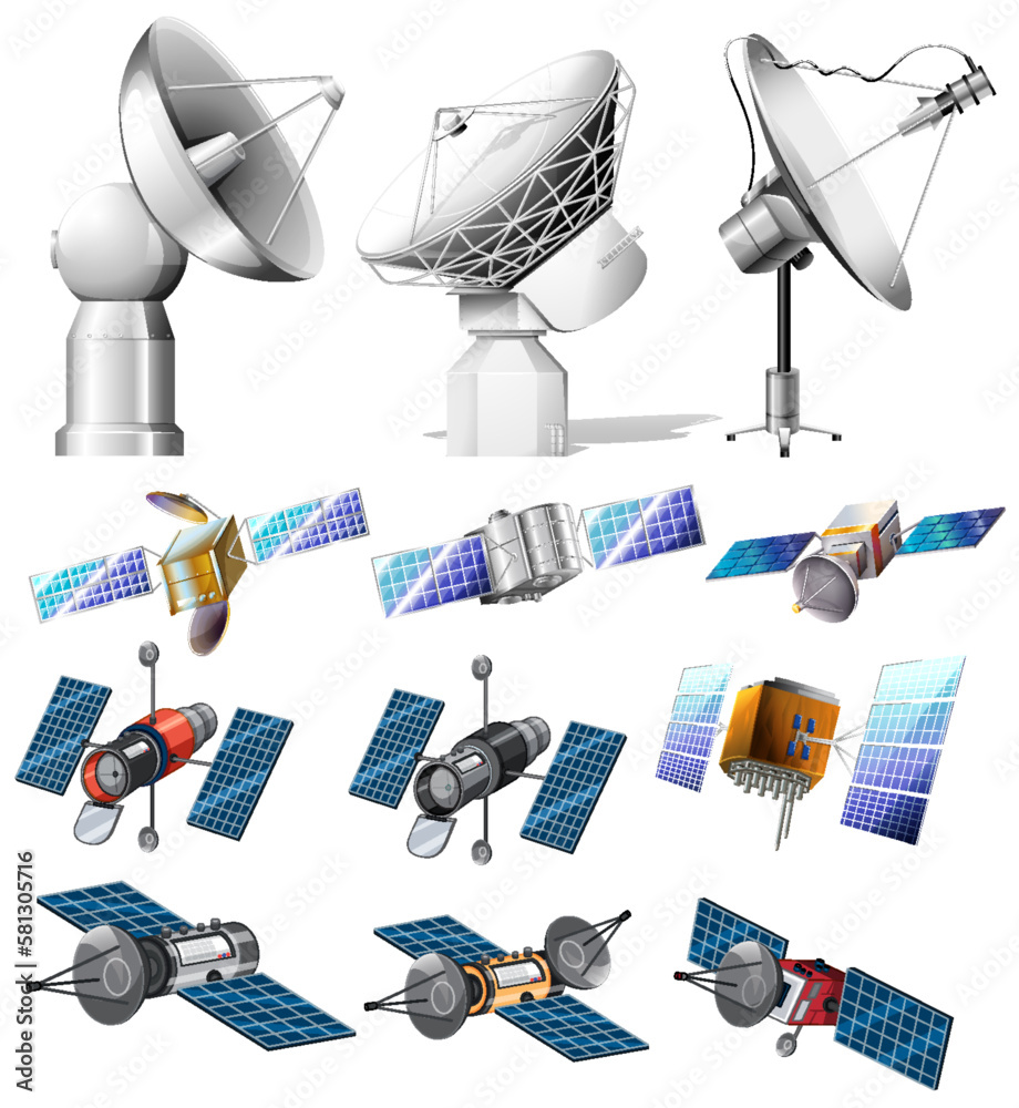 Collection of Different Satellites