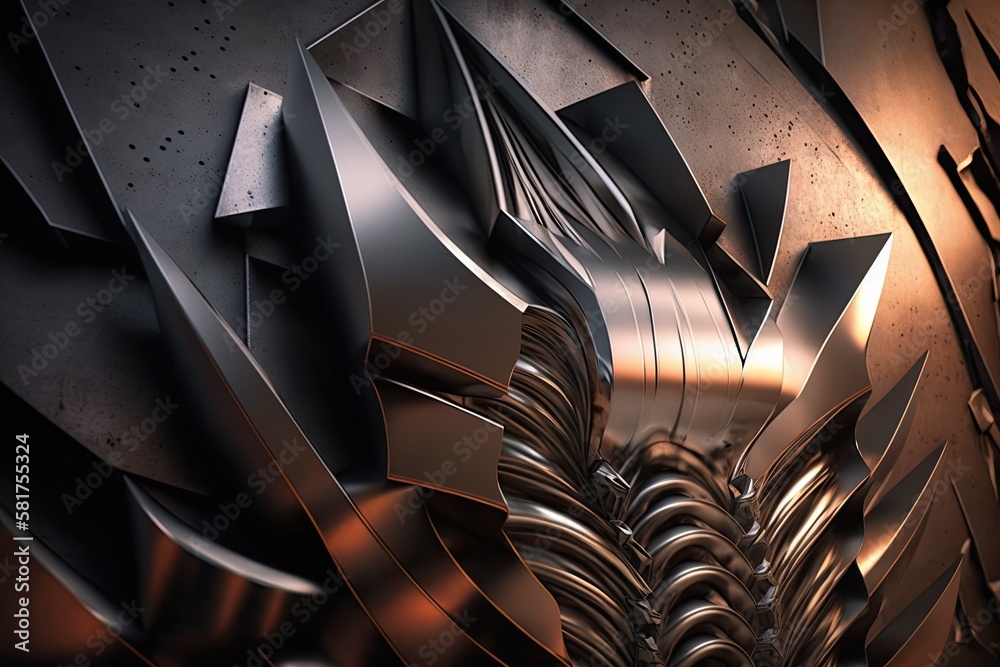 metal as a backdrop. Generative AI