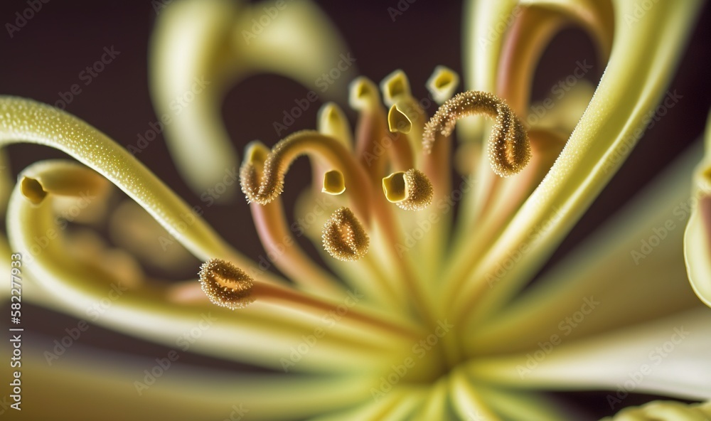  a close up view of a flower with very long stems and stippled stippled stippled stippled stippled s