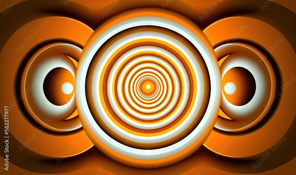  a computer generated image of three circles with a center in the middle of the image and a center i