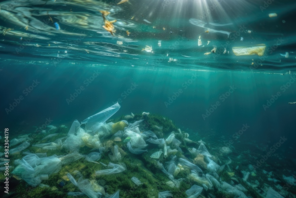 Underwater plastic pollution is a problem. Generative AI