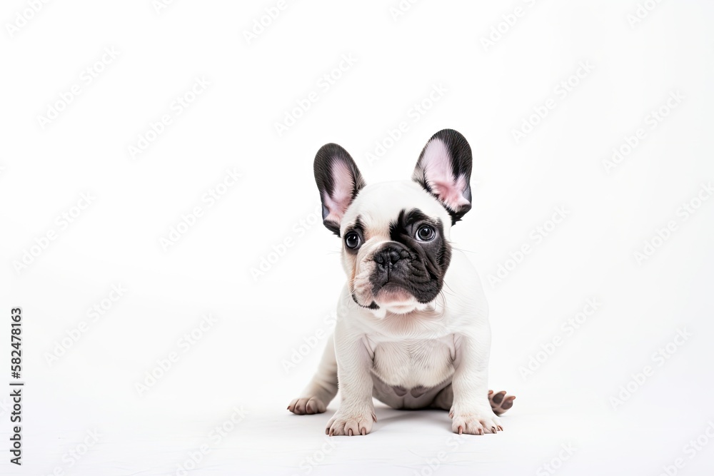 French bulldog puppy. Generative AI