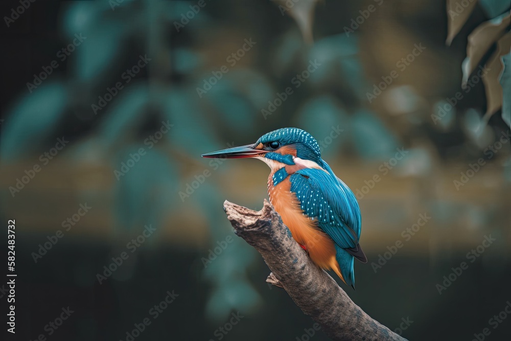 The Kingfisher is a common bird. Generative AI