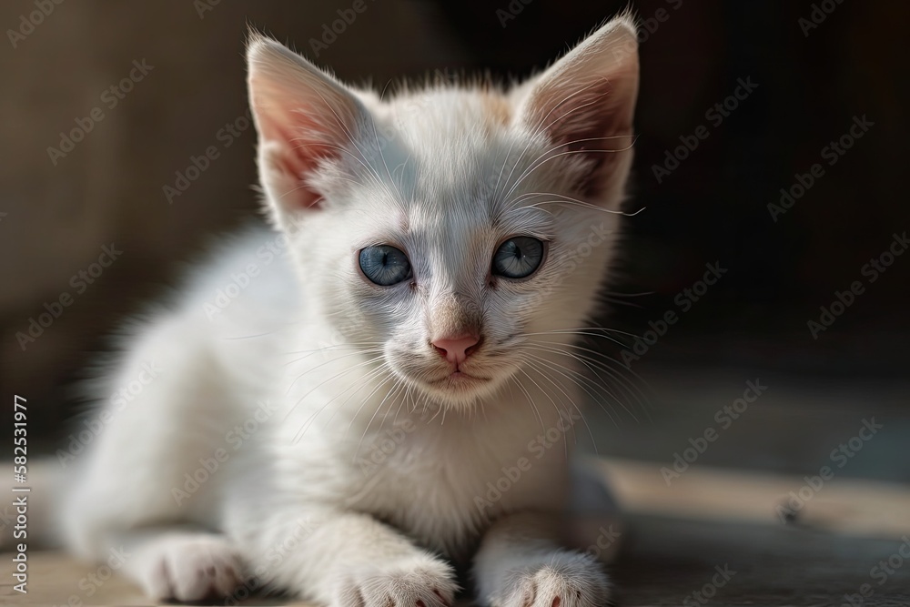 a picture of a tiny kitten. Generative AI