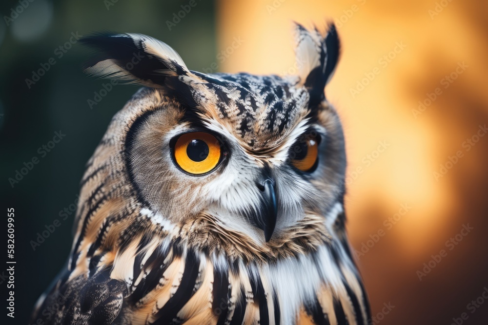 Picture of a Lovely Owl. Generative AI