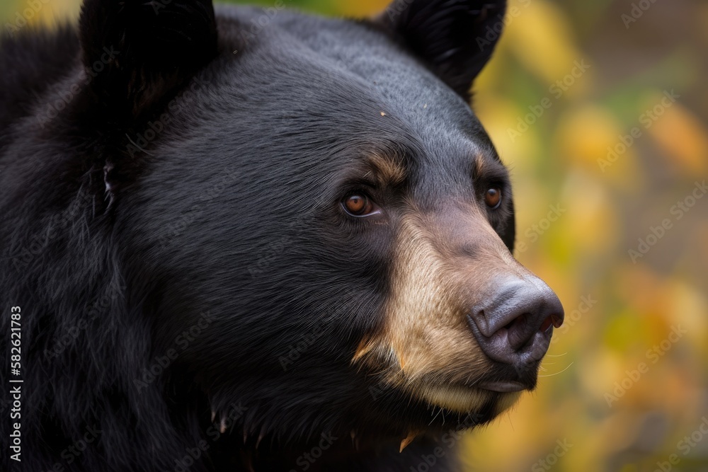 Native to North America, the American black bear (Ursus americanus) is a medium sized bear. Generati