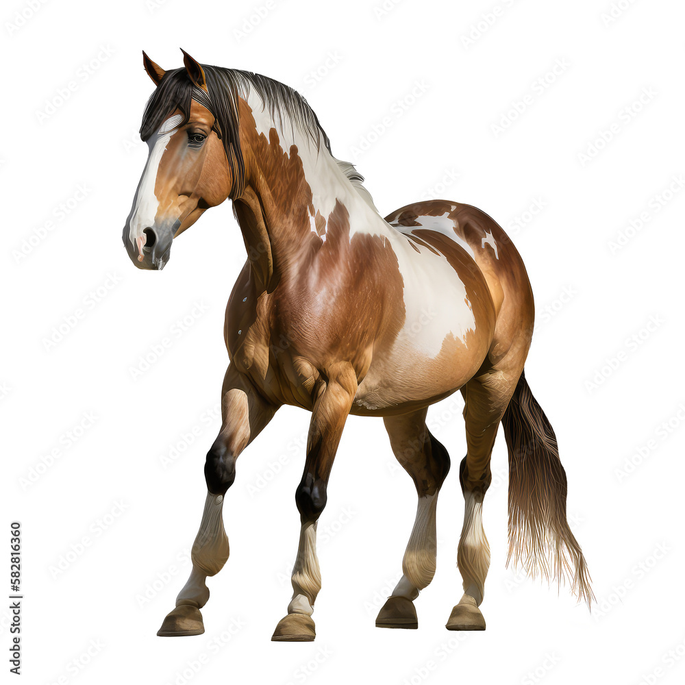 horse isolated on white background