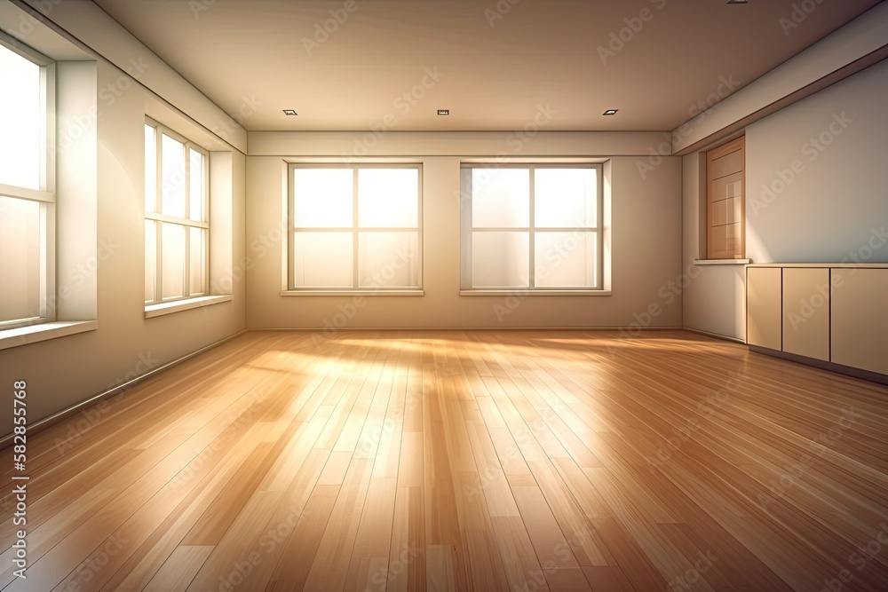 empty room cartoon picture example. Generative AI