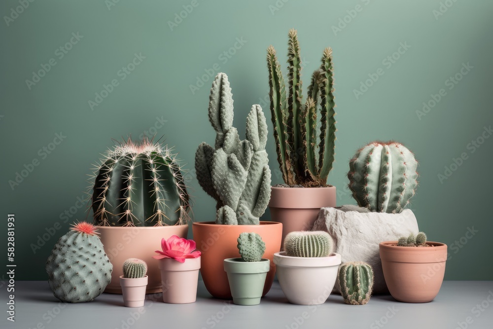 for decorating, cactus. Generative AI