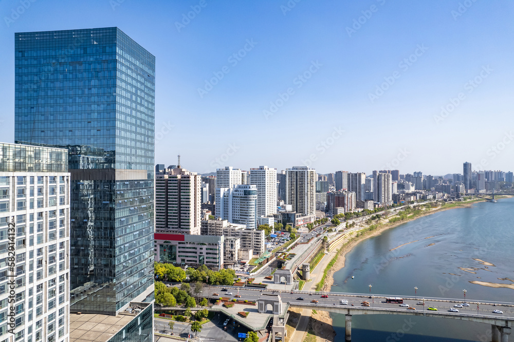 Zhuzhou City Architecture Scenery, Hunan Province, China