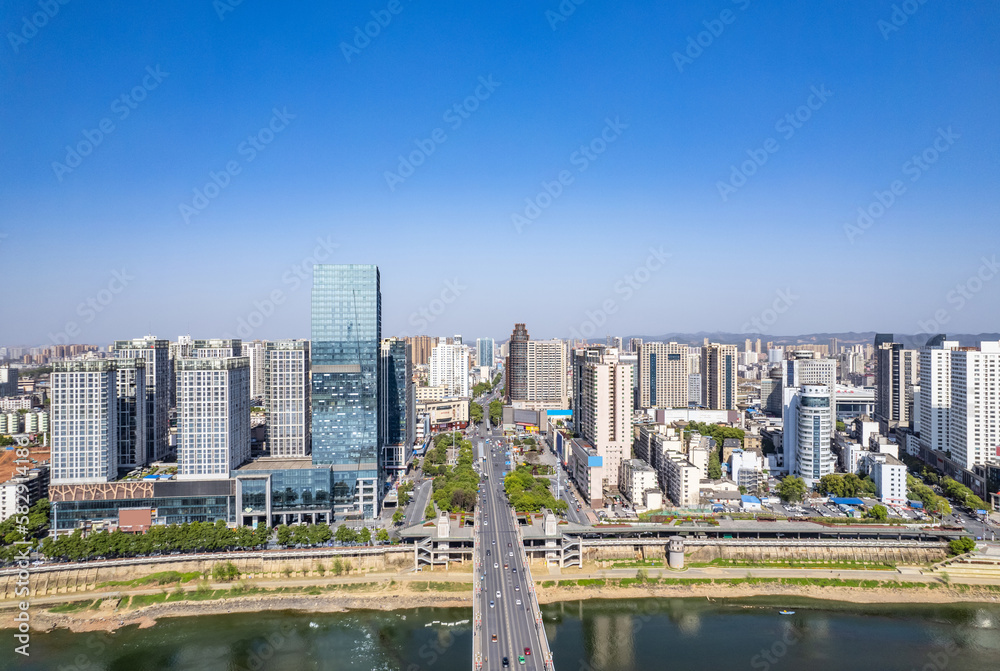 Zhuzhou City Architecture Scenery, Hunan Province, China