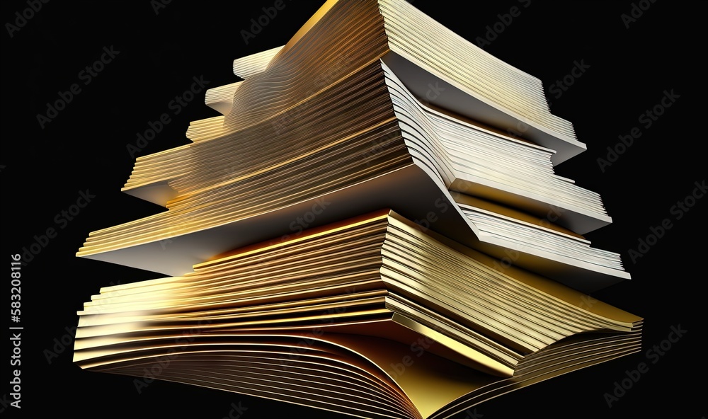  a stack of books sitting next to each other on top of a black background with a black background an