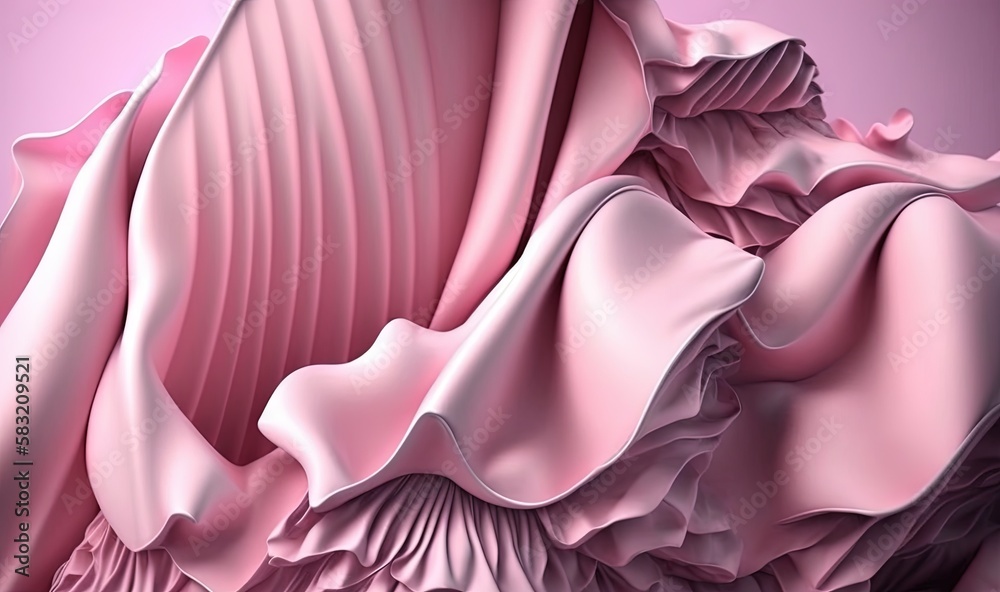  a computer generated image of a pink and white wave pattern on a pink background with a pink backgr