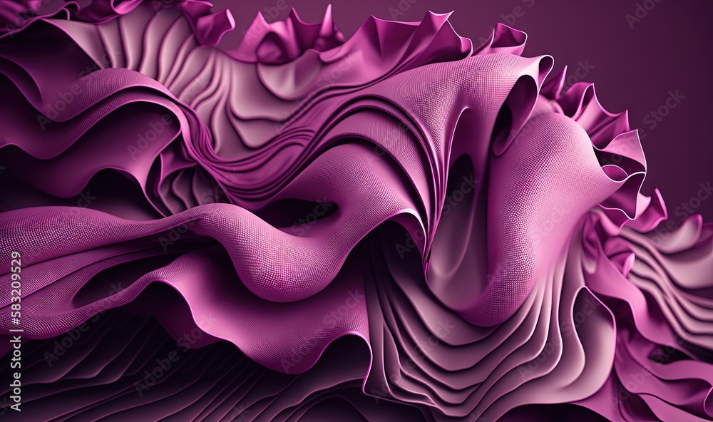  an abstract purple background with wavy lines and curves on the edges of the image is a computer ge