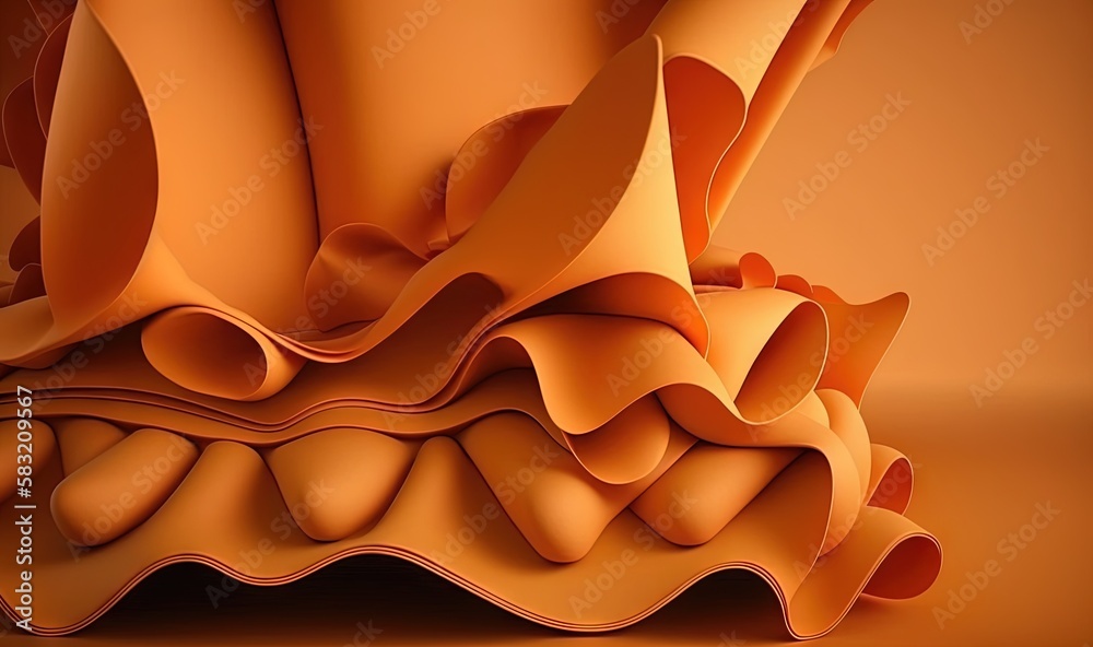  an abstract orange background with a wavy pattern on its surface, with a light orange background b