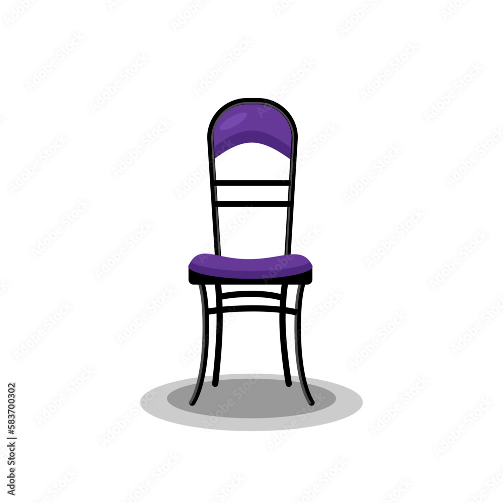 Stylish chair on white background