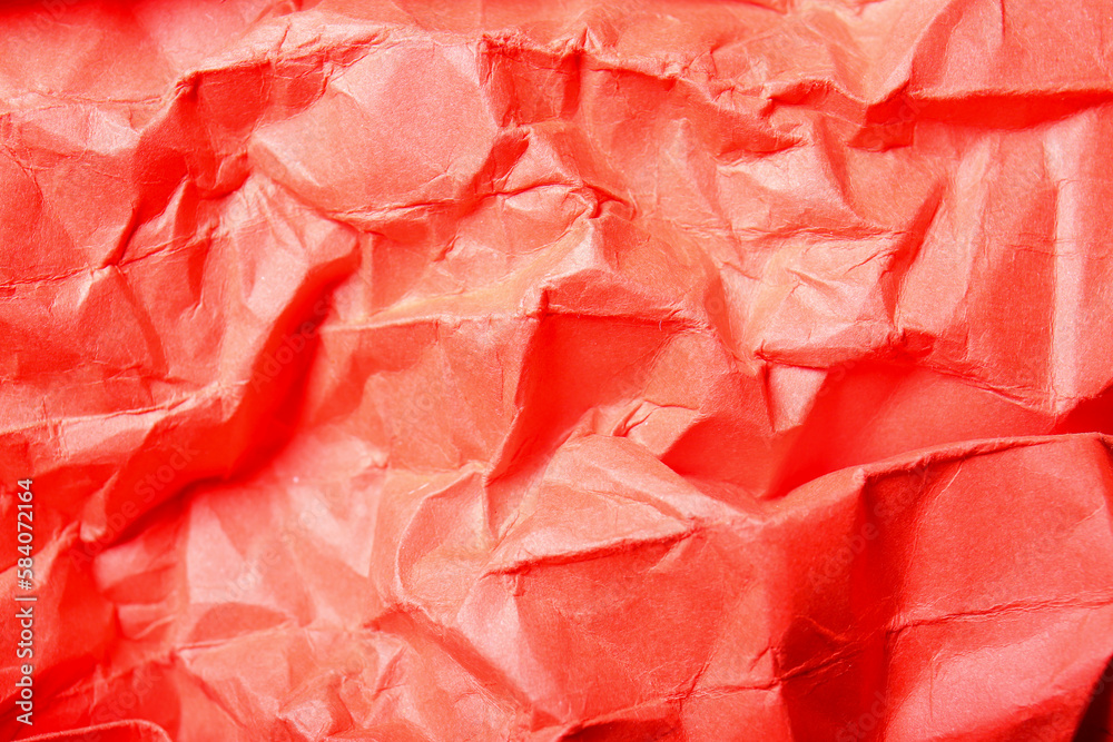 Closeup view of coral paper texture as background