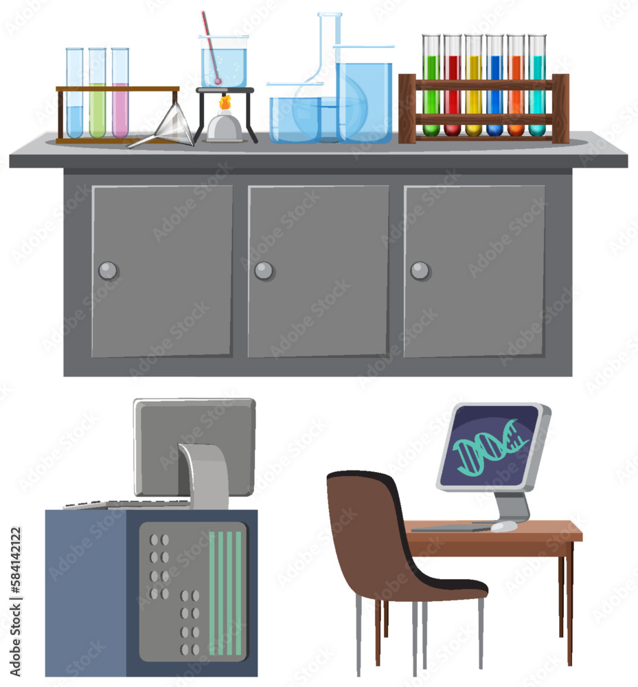 Set of laboratory experiment tools