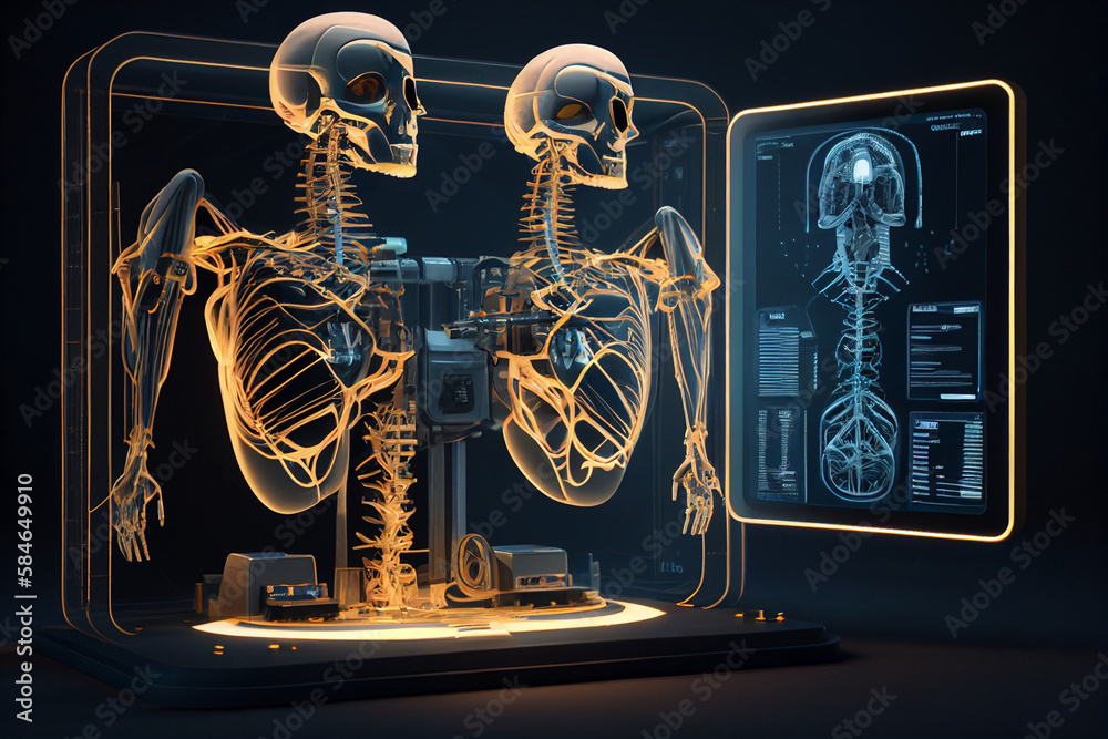 Creative high-tech instrument illustration