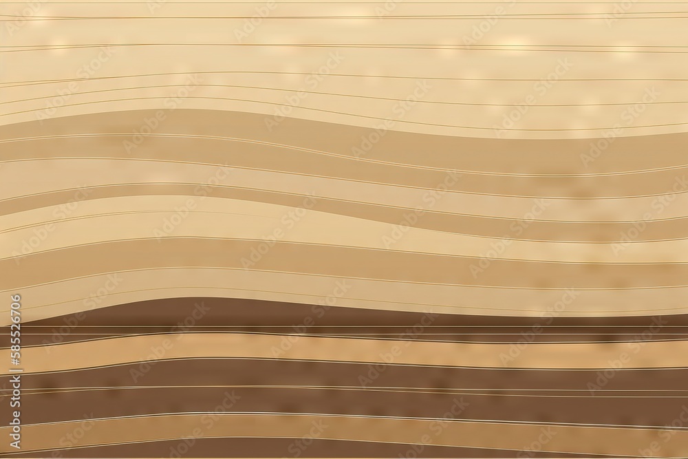  a beige and brown abstract background with wavy lines and dots.  generative ai