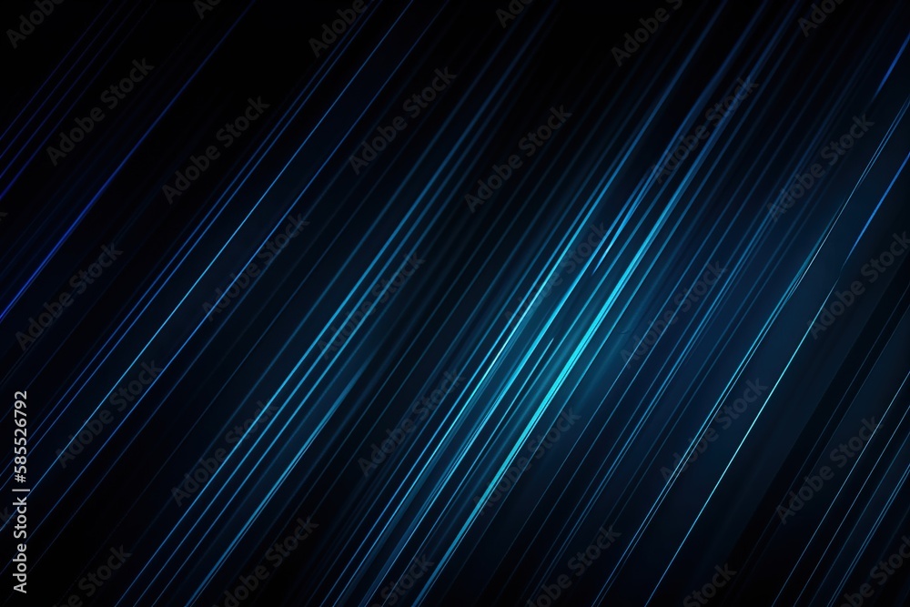  a dark blue background with lines of varying sizes and colors.  generative ai