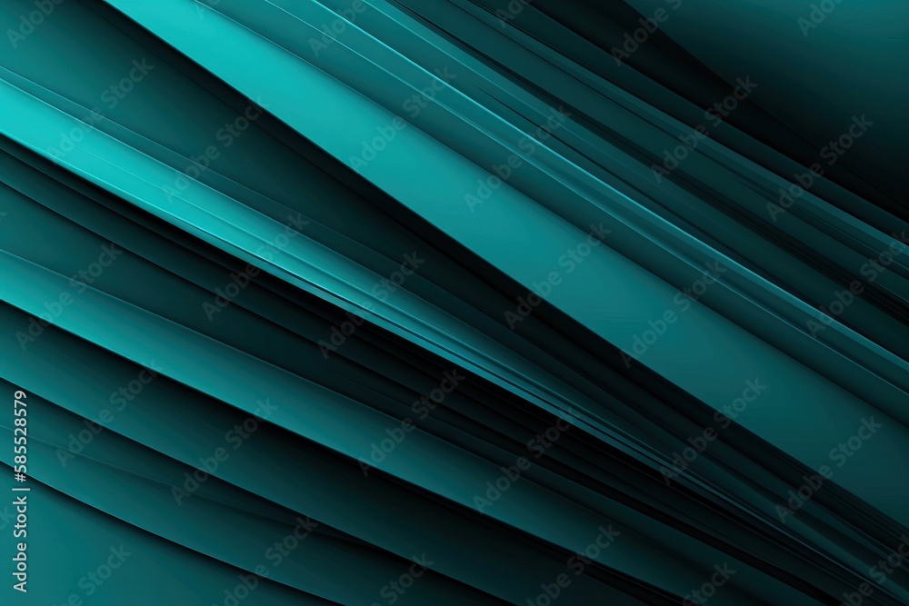  a green abstract background with lines and curves in the middle.  generative ai